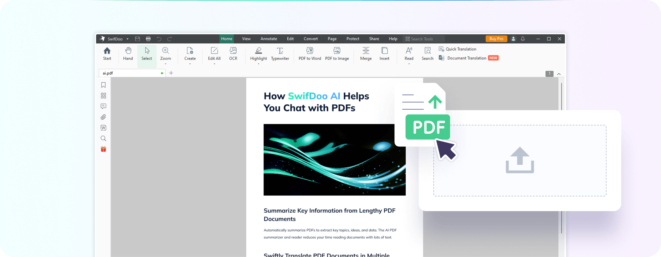 Upload the PDF File